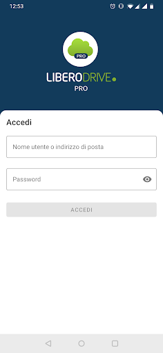 Android application Libero Drive Pro screenshort