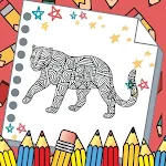 Cover Image of ダウンロード Leopard Mandala Coloring  APK