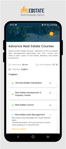 Edstate: Real Estate Learning Screen 2