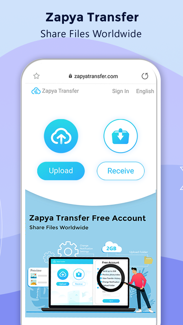 Android application Zapya - File Transfer, Share Apps & Music Playlist screenshort