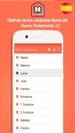 Android application Nuevo Testamento screenshort