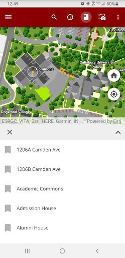 Android application Salisbury University Arboretum screenshort