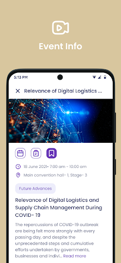 Android application CX Summit 23 screenshort