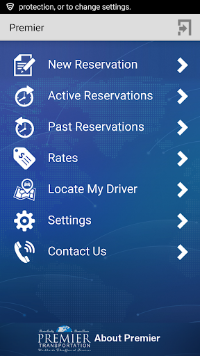 Premier Transportation Screen 2