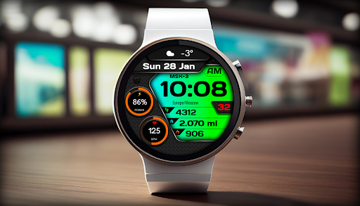 Digital Sport RPOOF Watchface Screen 2
