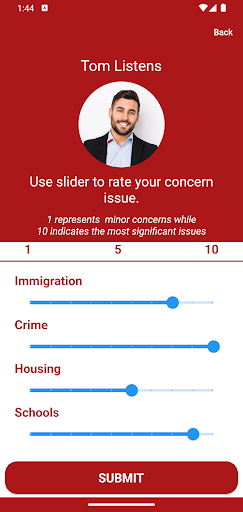 Get Votes App Screen 2
