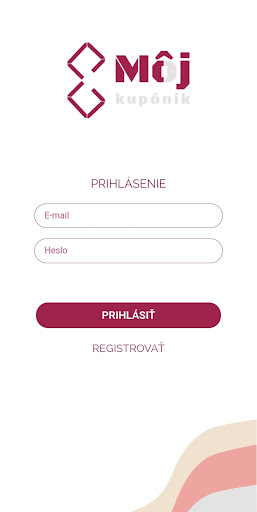 Android application Môj kupónik screenshort