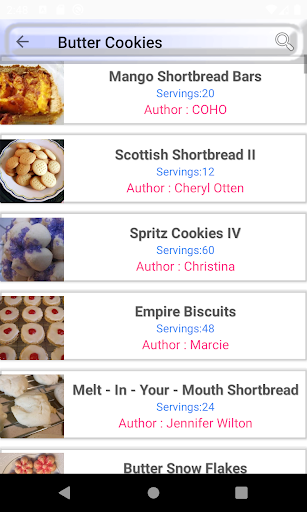 Butter cookies: Biscuit recipe Screen 2