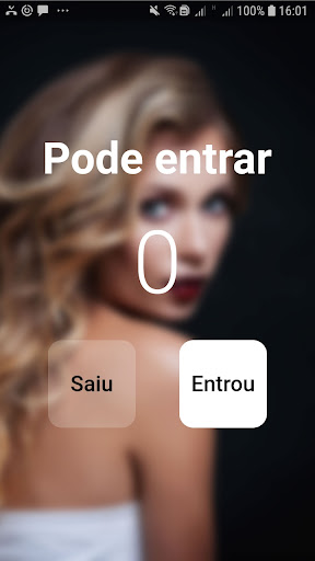 Android application Contador de Pessoas screenshort