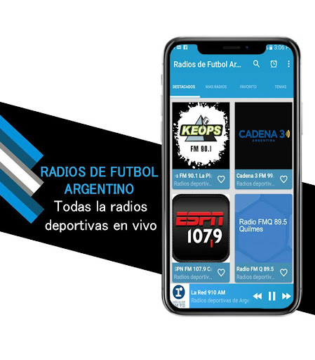 Android application Argentine Soccer Radios screenshort