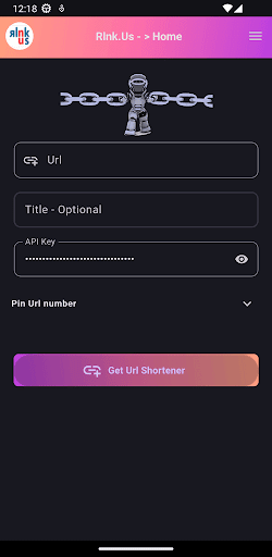 Android application Rlnk.Us screenshort