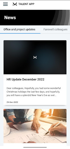 Android application Talent App screenshort