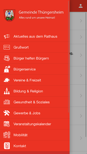 Android application Gemeinde Thüngersheim screenshort