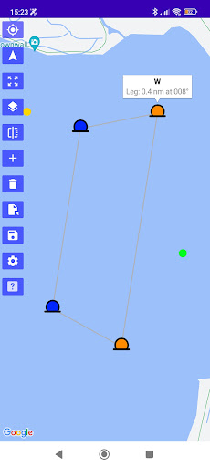 Android application CourseSetter screenshort