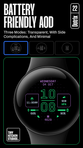TKS 22 Dotrix Watch Face Screenshot 4 - AppWisp.com