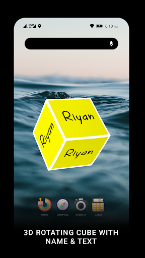 Screenshot of 3D Name & Photo Live Wallpaper