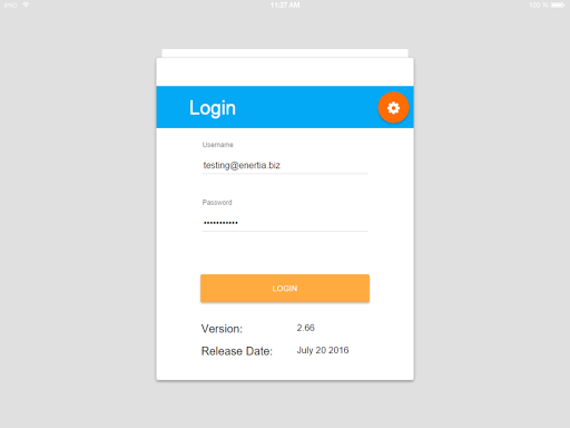 Android application Enertia FDC App screenshort