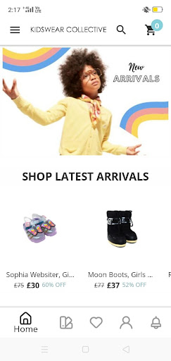 Android application Kidswear Collective screenshort