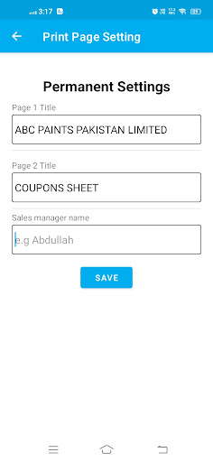 Token scanner for berger paint Screen 2