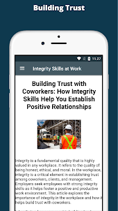 Integrity Skills at Work