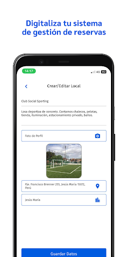 Android application Sportcade Owners screenshort