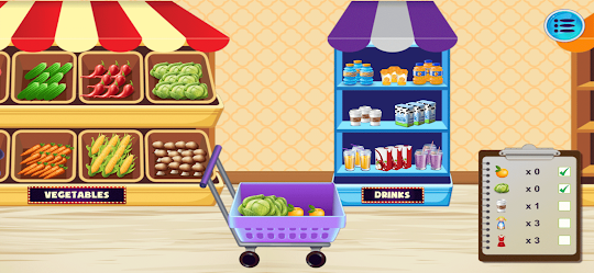Supermarket Shopping 2D Sim 2