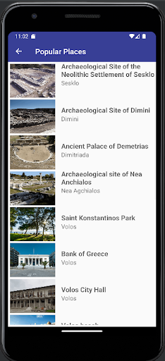 Volos Tourist Guide Screen 3