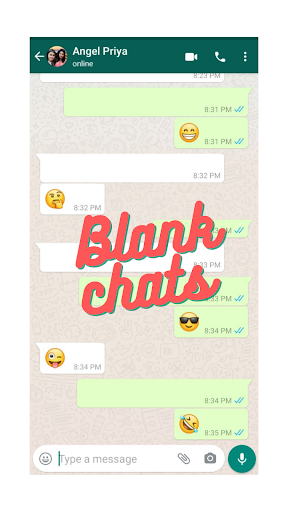 Android application Blank Messenger - Empty text screenshort