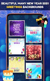 New Year 2021 Greetings, Photo frames