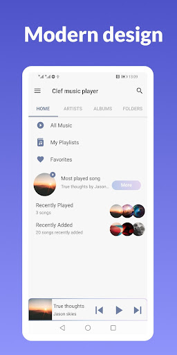 Android application music player offline mp3 screenshort