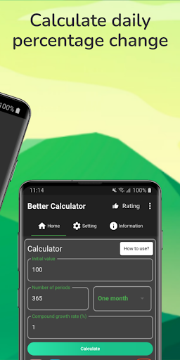 1% Better Everyday Calculator Screen 2