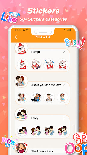 Romantic Stickers Birthday Gif Screen 2