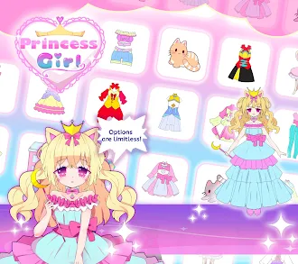 Game screenshot Princess Girl Dress up doll mod apk