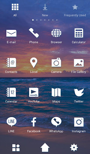 Sunset Sea Theme Screen 3