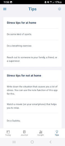 Stress Autism Mate (SAM) Screen 3