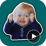 Cover Image of Tải xuống Moving babies Stickers - Anima  APK