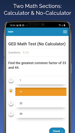 GED® Test Prep Screen 2