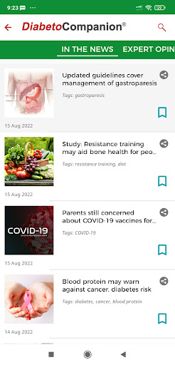 DiabetoCompanion Screen 3