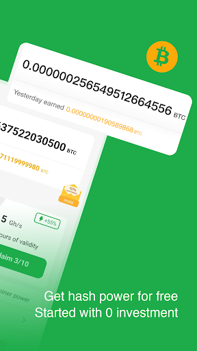 BtcCoin-Cloud Miner Mining screenshot 5