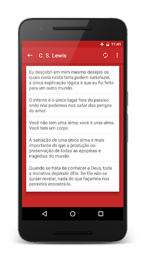 Android application Frases Cristãs screenshort