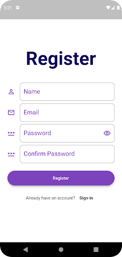 Android application Water Reminder screenshort