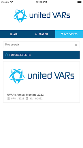 United VARs Events Screen 3