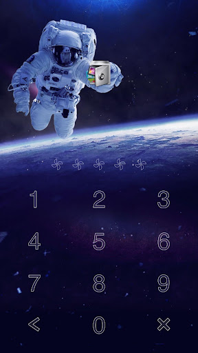 AppLock Live Theme Astronaut Screen 2