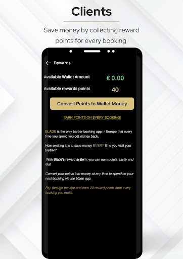The Blade App Screen 3
