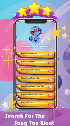 Piano diana Games lady songs - Screenshot 1