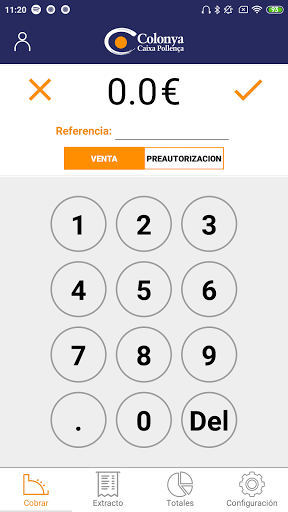 Android application Colonya TPV Móvil screenshort