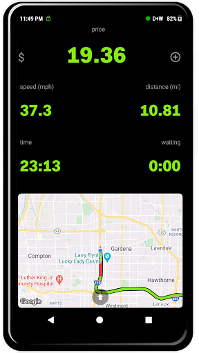 Taximeter Screen 2