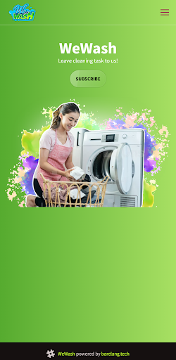 Android application WeWash screenshort