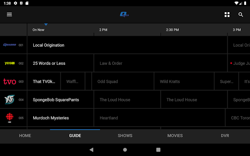 Screenshot of Q tv From Quadro