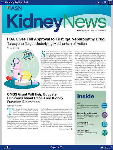 ASN Kidney News Screen 3